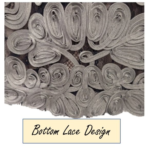 Designer JS Collections Lace Midi Evening Dress & Matching Earrings - Picture 9 of 14